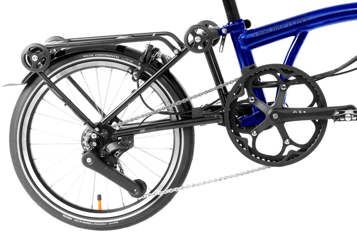 Brompton Electric P Line Urban - 4-Speed - Mid Handlebar - With Rack