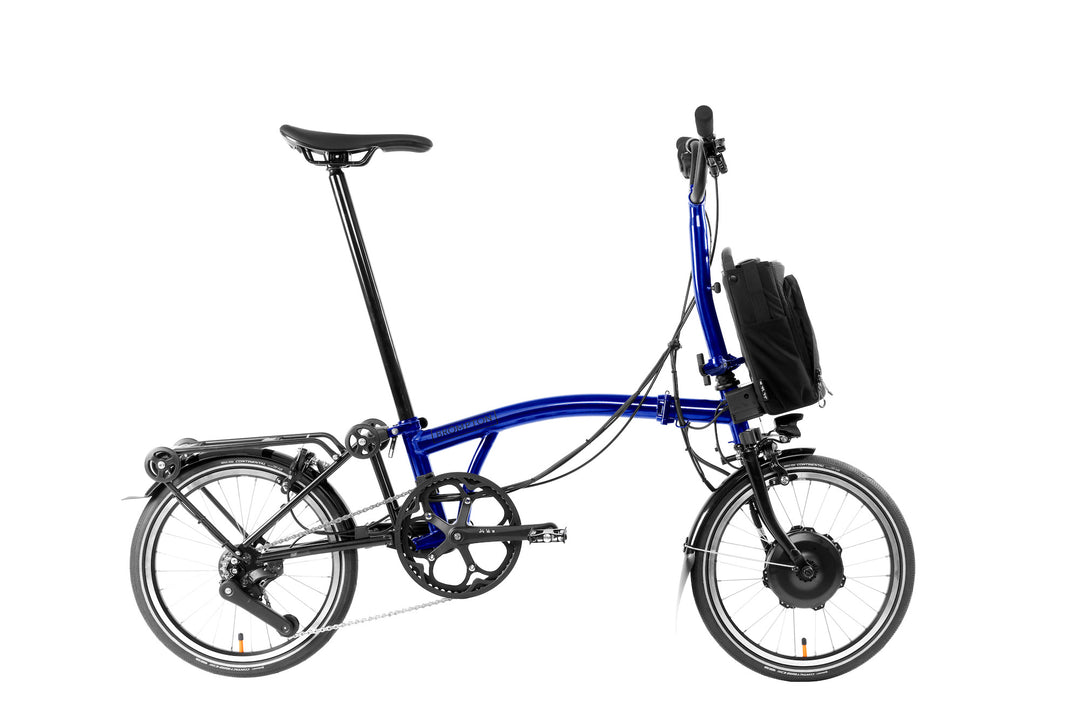 Brompton Electric P Line Urban - 4-Speed - Mid Handlebar - With Rack