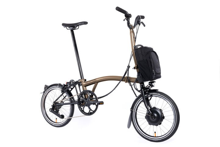 Brompton Electric P Line Urban - 4-Speed - High Handlebar - No Roller Frame