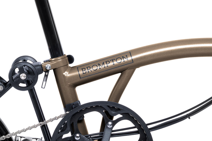 Brompton Electric P Line Urban - 4-Speed - High Handlebar - No Roller Frame