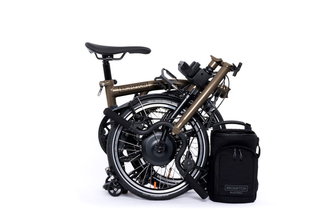 Brompton Electric P Line Urban - 4-Speed - High Handlebar - No Roller Frame