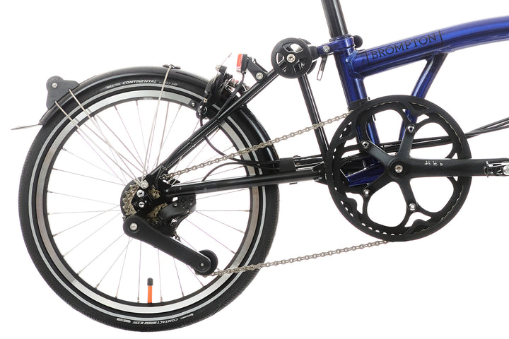 Brompton Electric P Line Urban - 4-Speed - High Handlebar - No Roller Frame