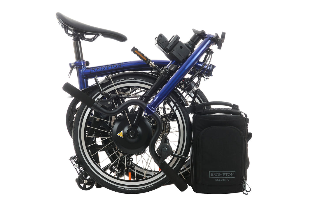Brompton Electric P Line Urban - 4-Speed - High Handlebar - No Roller Frame