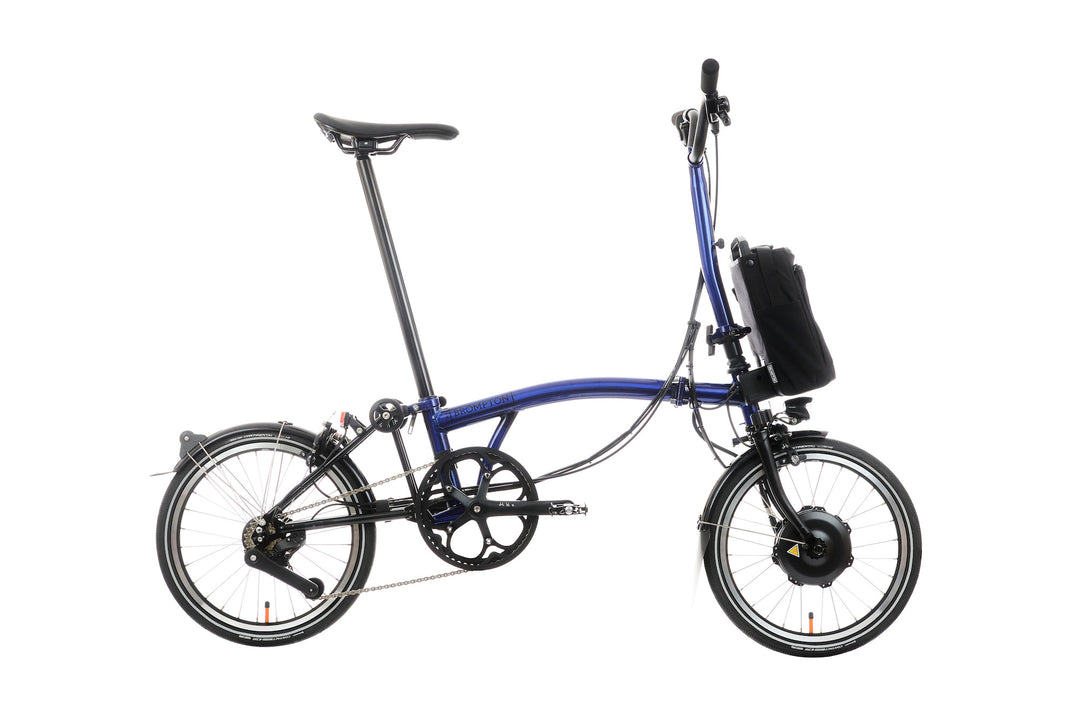 Brompton Electric P Line Urban - 4-Speed - High Handlebar - No Roller Frame