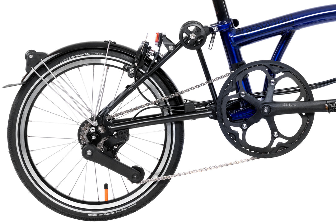 Brompton Electric P Line Urban - 4-Speed - Mid Handlebar - No Roller Frame