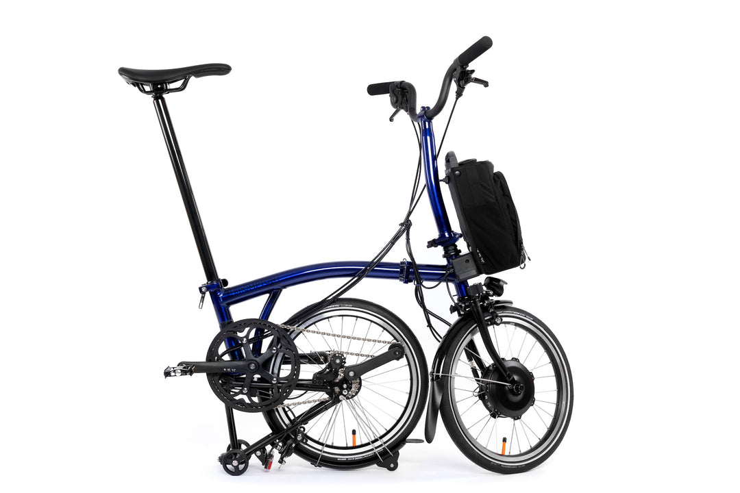 Brompton Electric P Line Urban - 4-Speed - Mid Handlebar - No Roller Frame