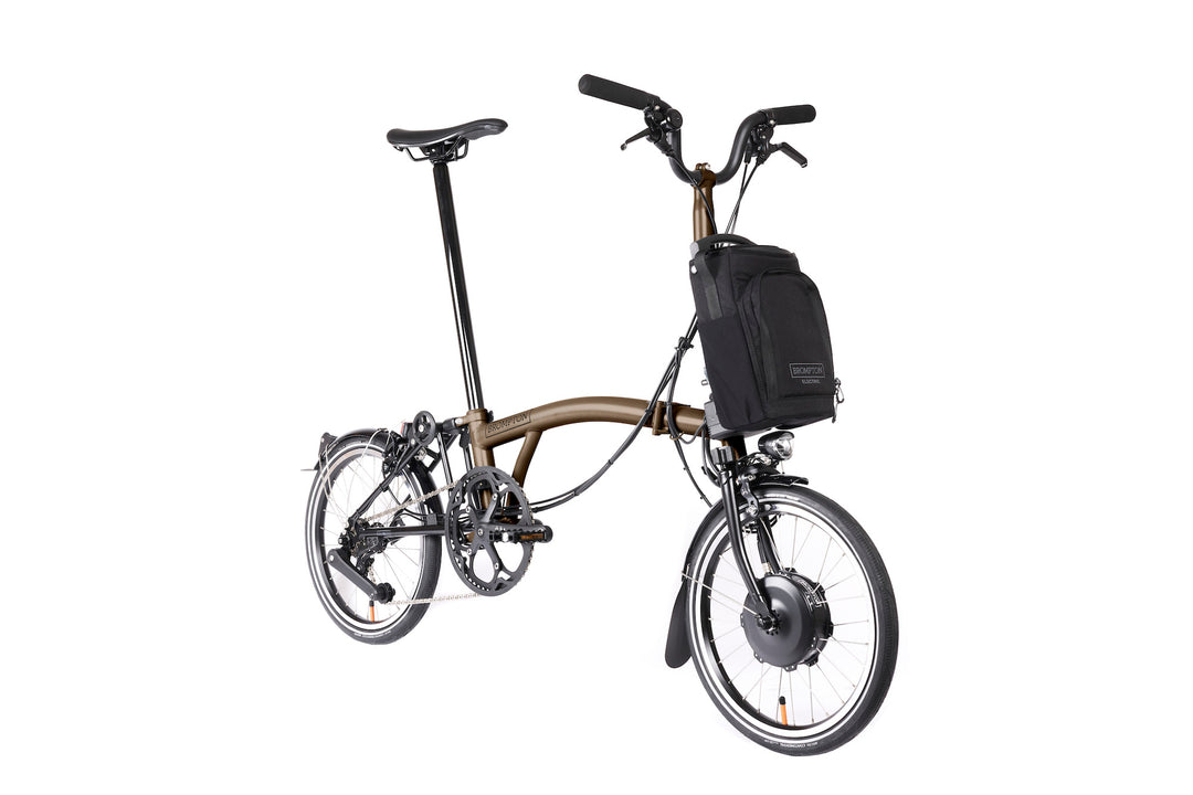 Brompton Electric P Line Urban - 4-Speed - Mid Handlebar - With Rack