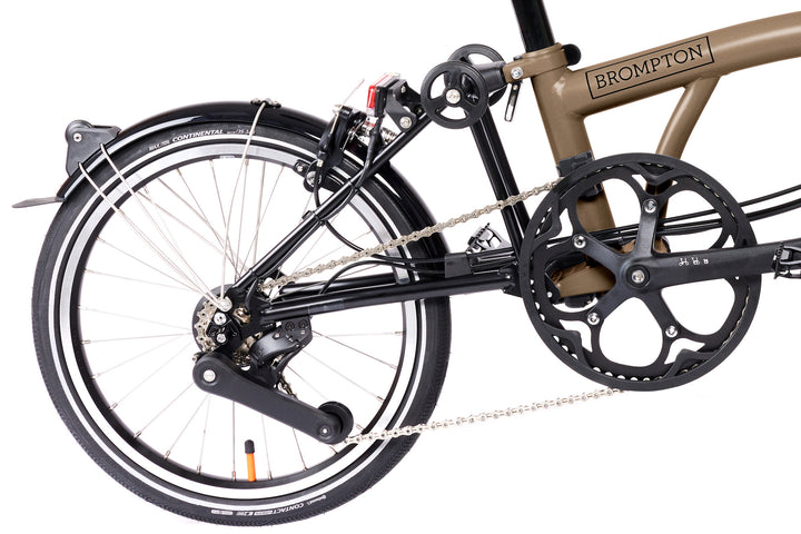 Brompton Electric P Line Urban - 4-Speed - Mid Handlebar - No Roller Frame