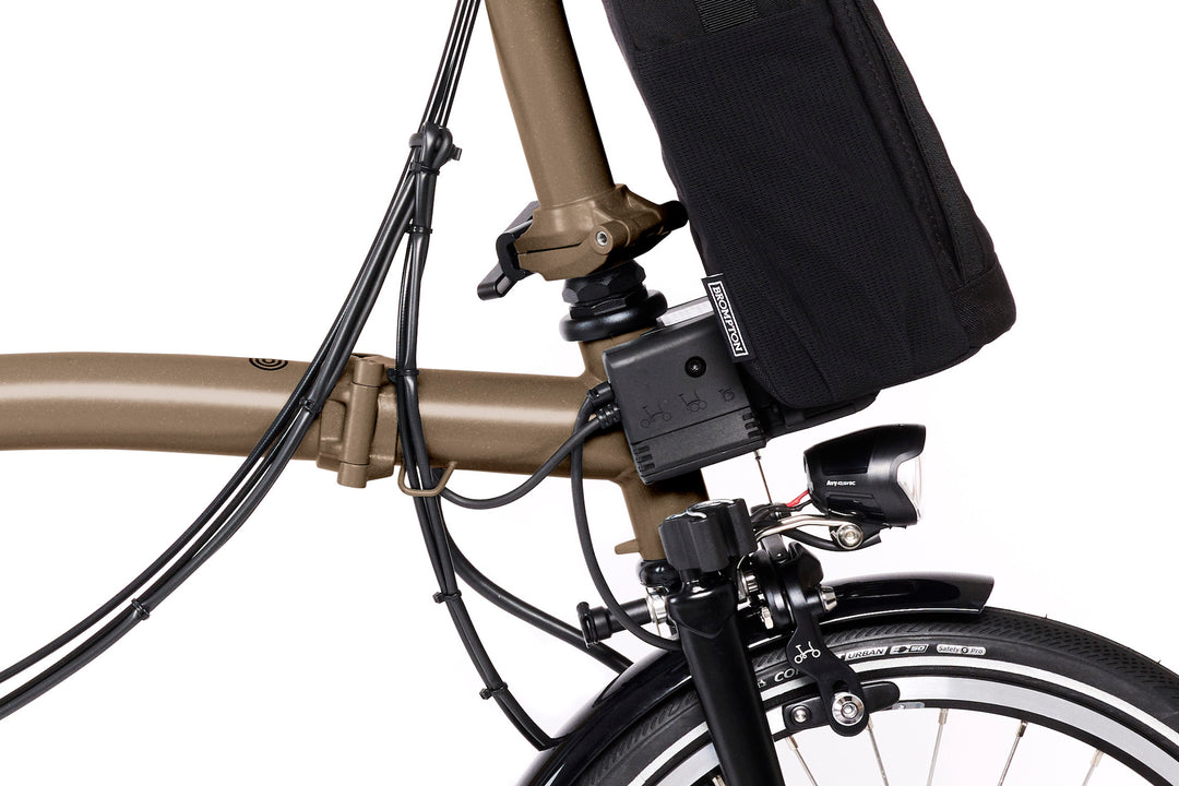 Brompton Electric P Line Urban - 4-Speed - Mid Handlebar - No Roller Frame