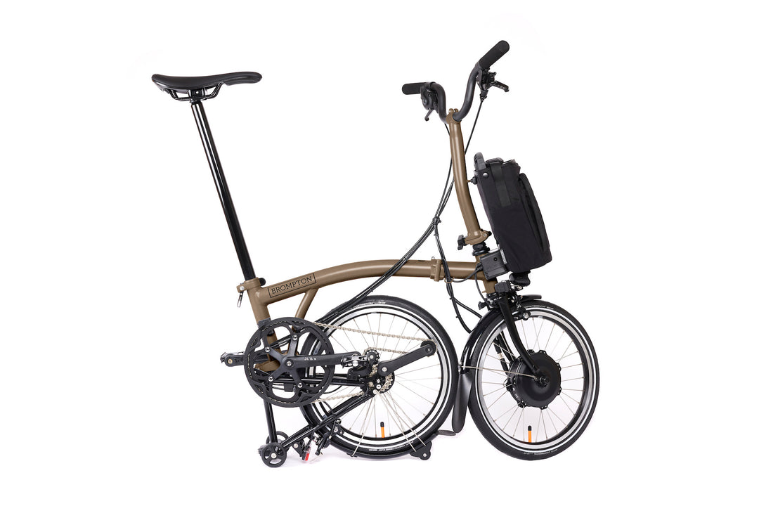Brompton Electric P Line Urban - 4-Speed - Mid Handlebar - No Roller Frame