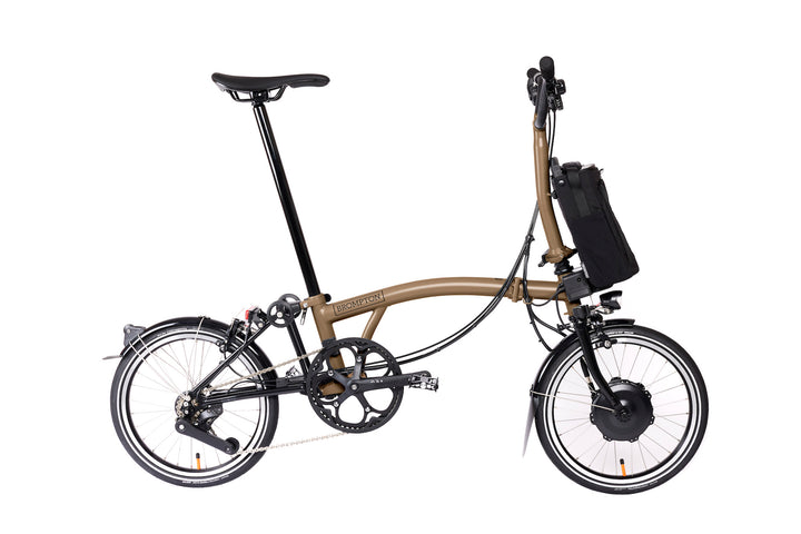 Brompton Electric P Line Urban - 4-Speed - Mid Handlebar - No Roller Frame