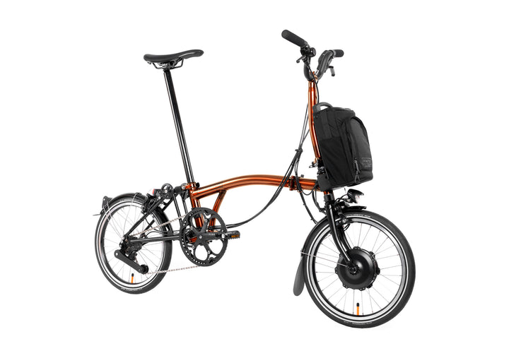 Brompton Electric P Line Urban - 4-Speed - Mid Handlebar - No Roller Frame