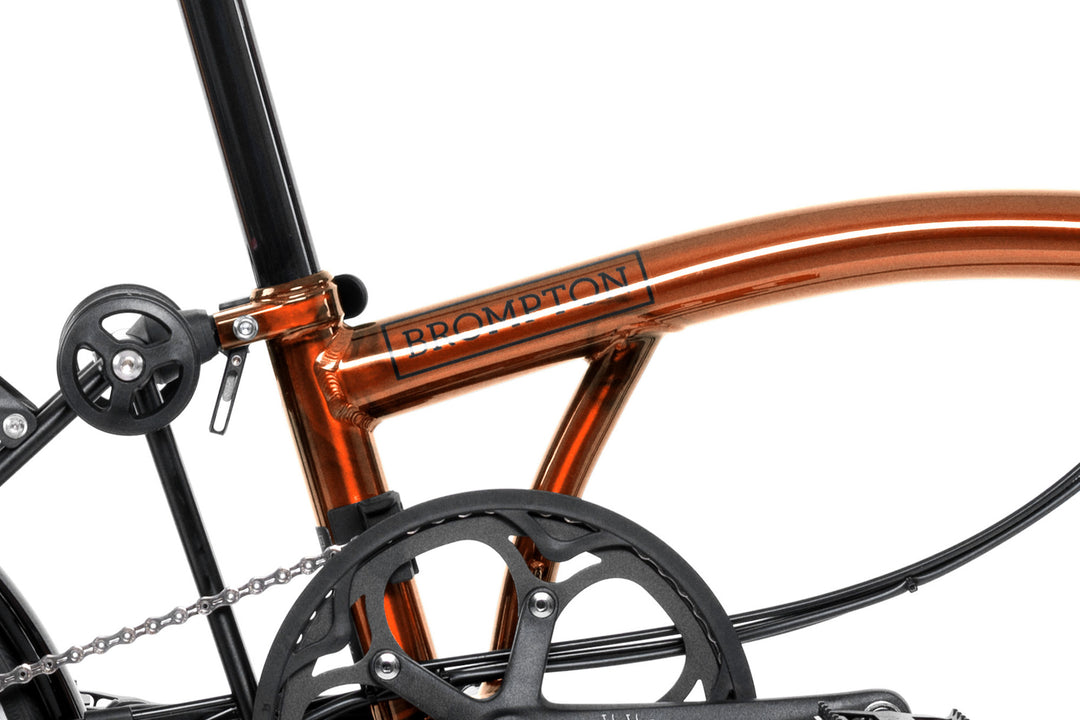 Brompton Electric P Line Urban - 4-Speed - Mid Handlebar - No Roller Frame