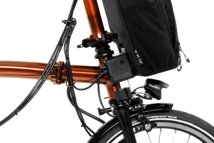 Brompton Electric P Line Urban - 4-Speed - Mid Handlebar - No Roller Frame