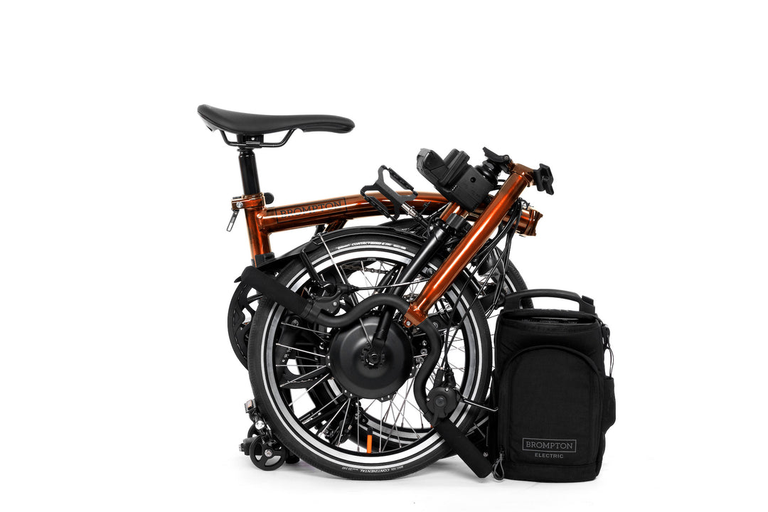 Brompton Electric P Line Urban - 4-Speed - Mid Handlebar - No Roller Frame