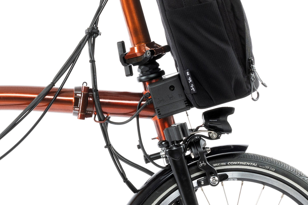 Brompton Electric P Line Urban - 4-Speed - Mid Handlebar - With Rack