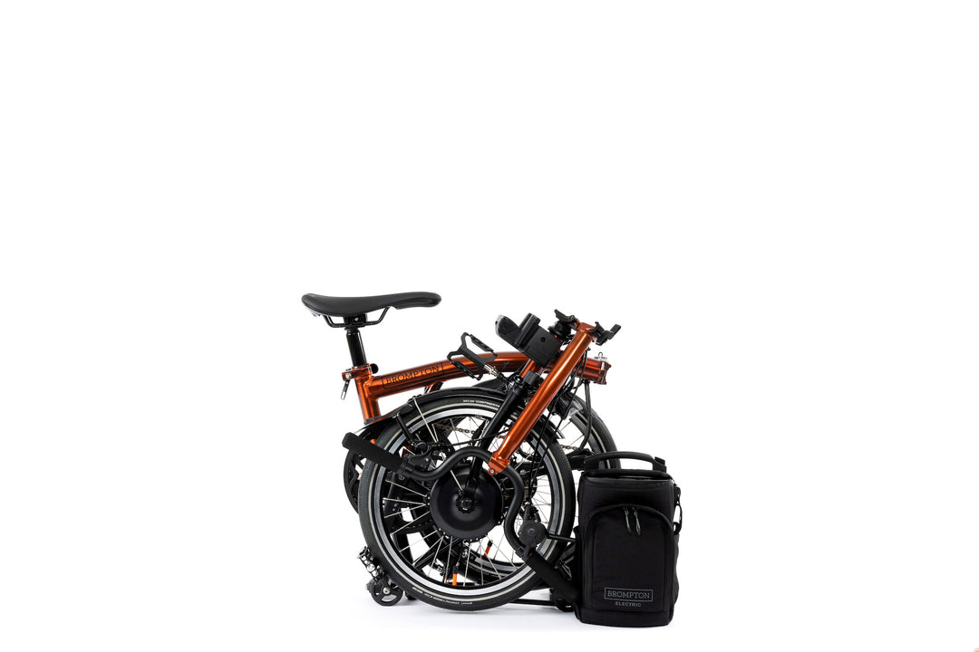 Brompton Electric P Line Urban - 4-Speed - Mid Handlebar - With Rack