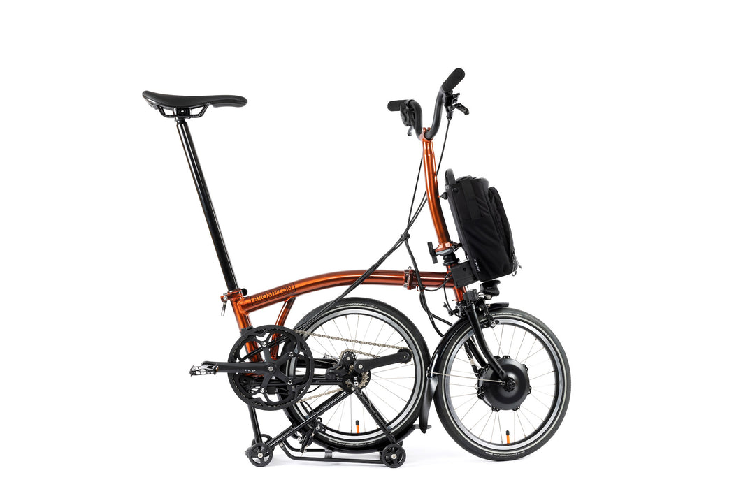 Brompton Electric P Line Urban - 4-Speed - Mid Handlebar - With Rack