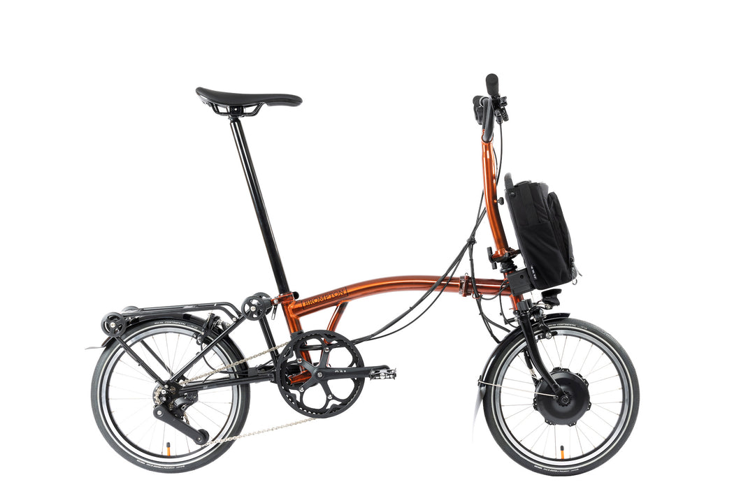 Brompton Electric P Line Urban - 4-Speed - Mid Handlebar - With Rack
