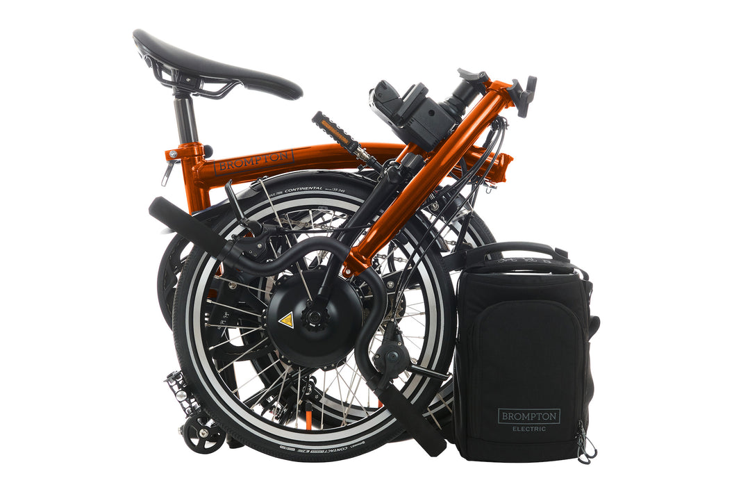Brompton Electric P Line Urban - 4-Speed - High Handlebar - No Roller Frame