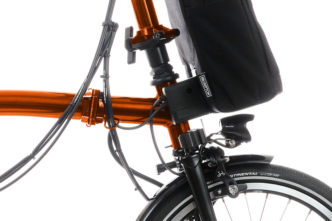 Brompton Electric P Line Urban - 4-Speed - High Handlebar - No Roller Frame