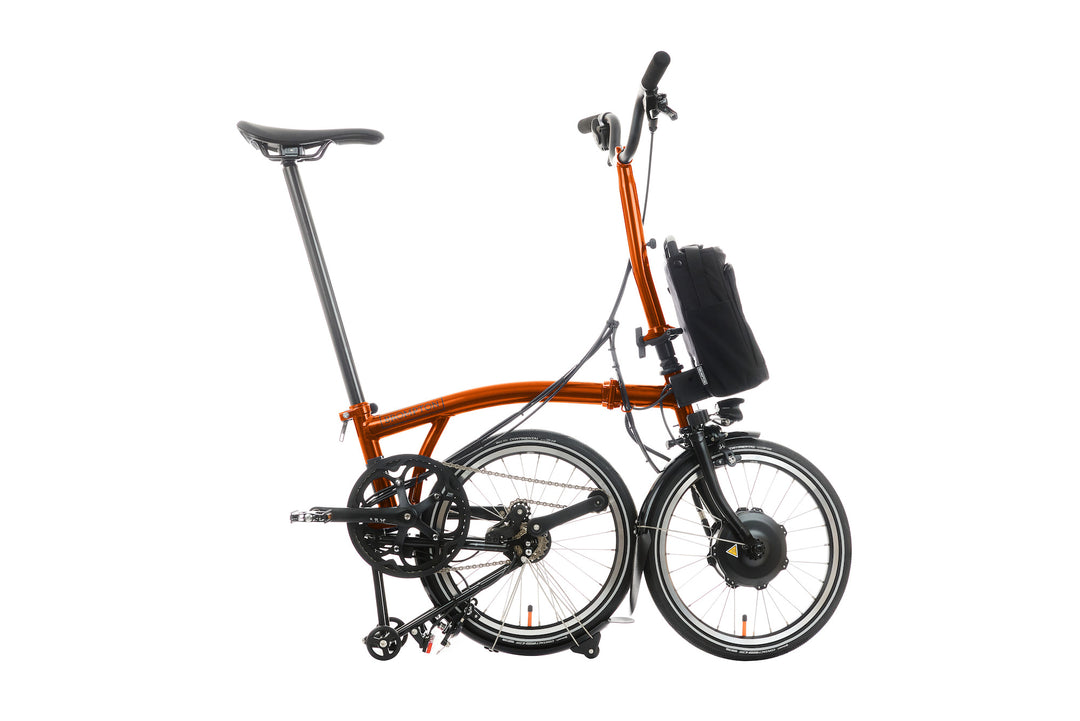 Brompton Electric P Line Urban - 4-Speed - High Handlebar - No Roller Frame