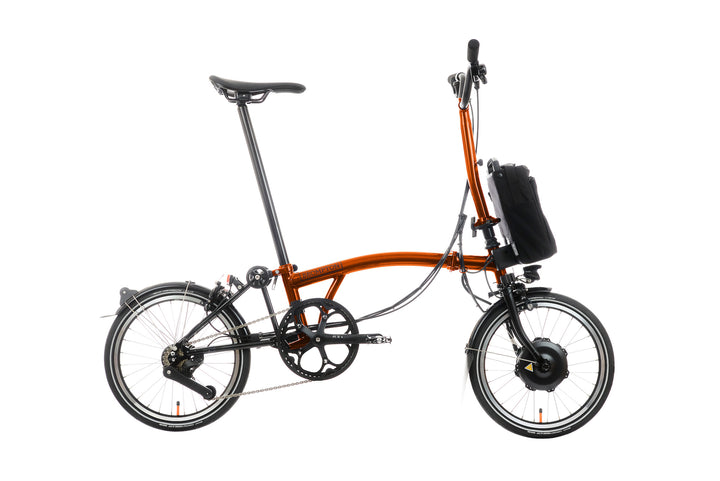 Brompton Electric P Line Urban - 4-Speed - High Handlebar - No Roller Frame