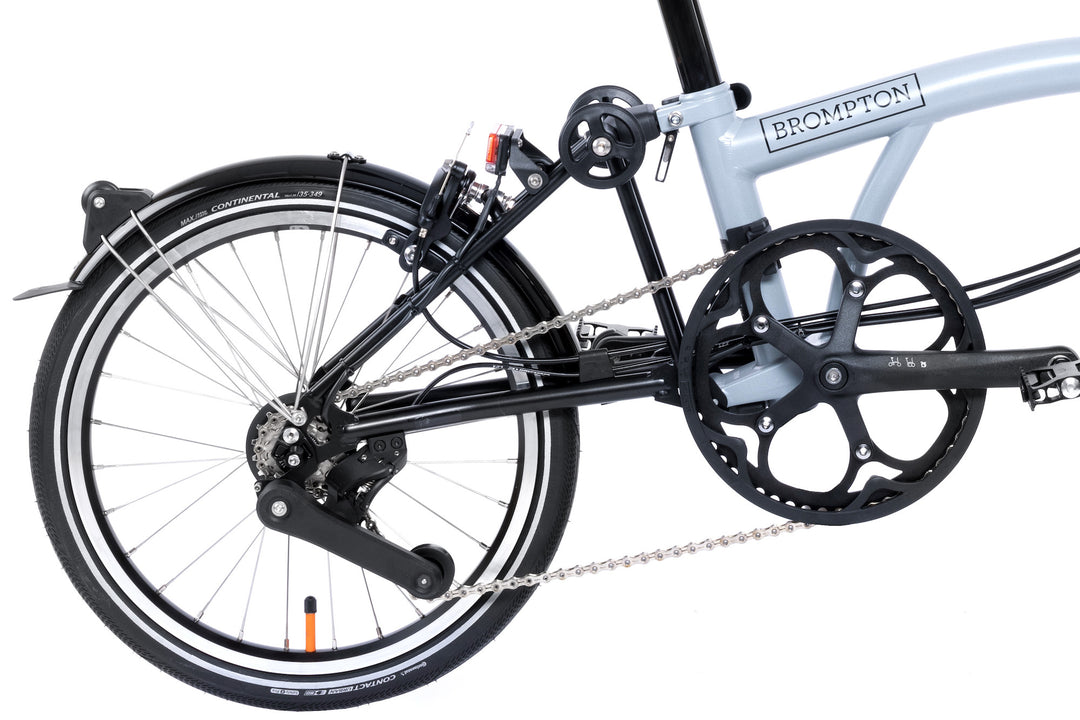 Brompton Electric P Line Urban - 4-Speed - High Handlebar - No Roller Frame