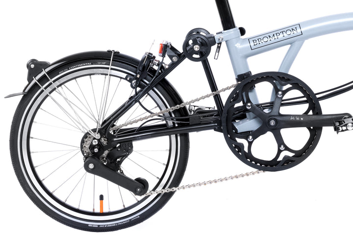 Brompton Electric P Line Urban - 4-Speed - High Handlebar - No Roller Frame