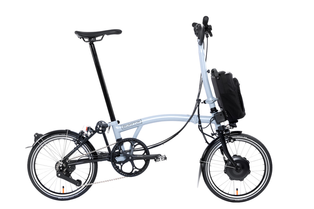 Brompton Electric P Line Urban - 4-Speed - High Handlebar - No Roller Frame