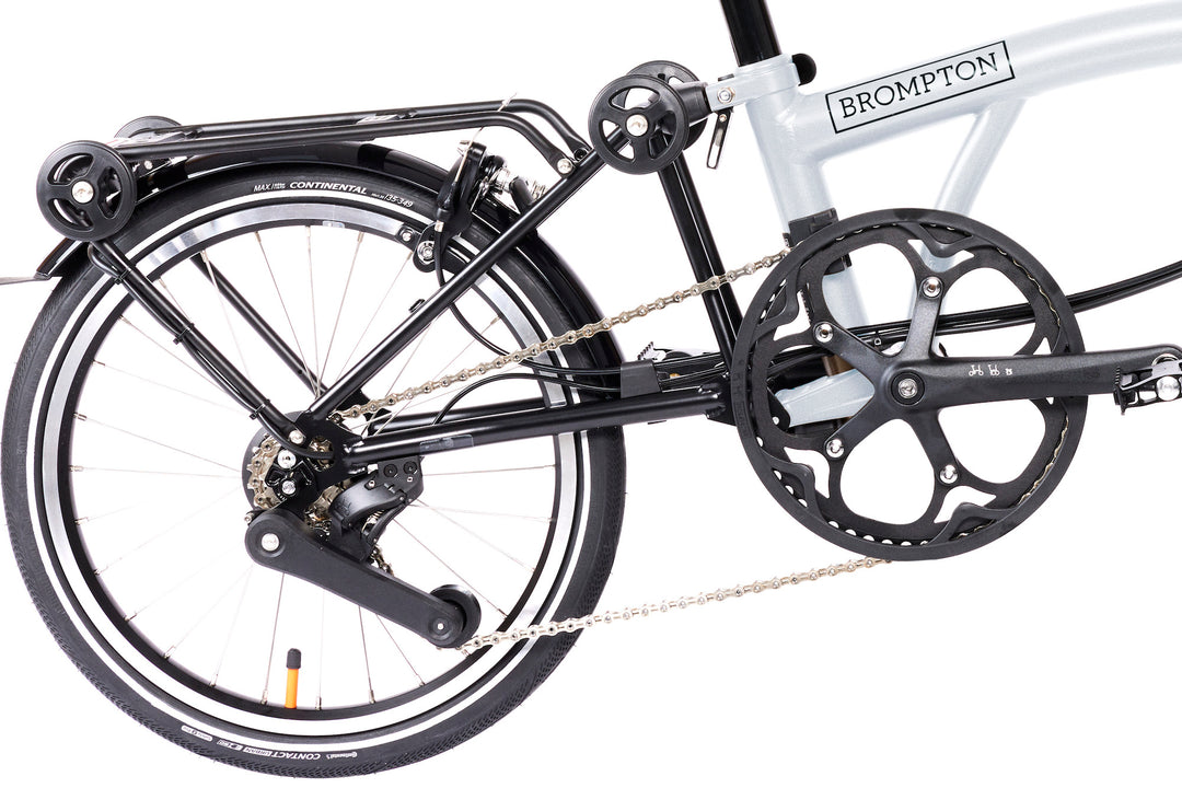 Brompton Electric P Line Urban - 4-Speed - Mid Handlebar - With Rack