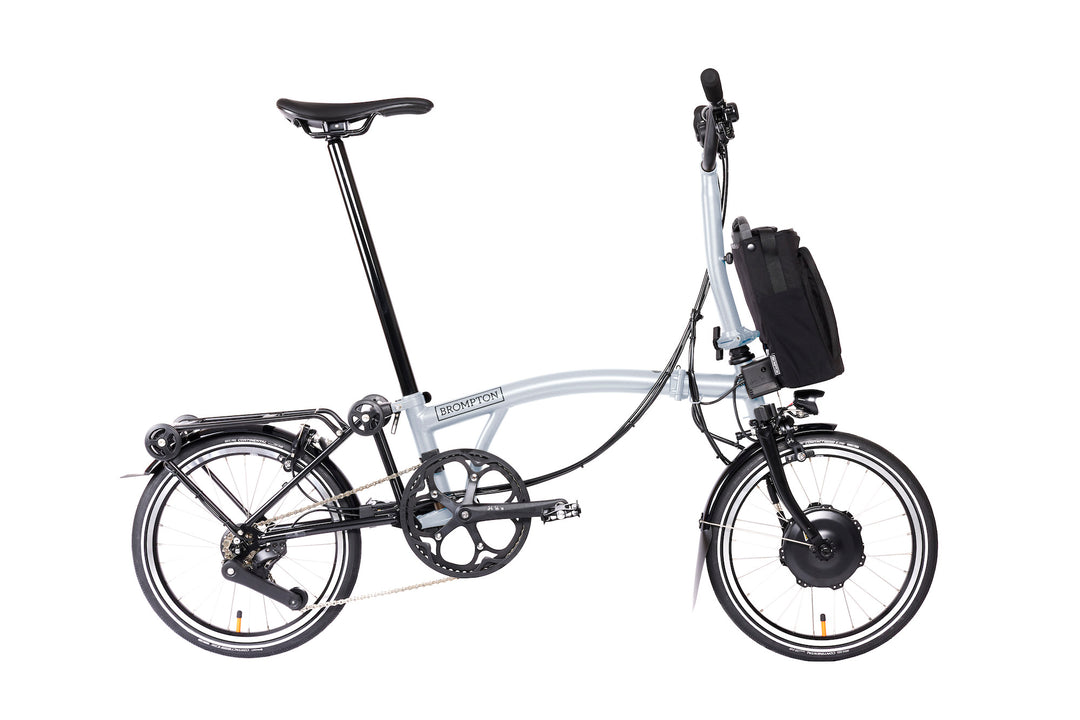 Brompton Electric P Line Urban - 4-Speed - Mid Handlebar - With Rack