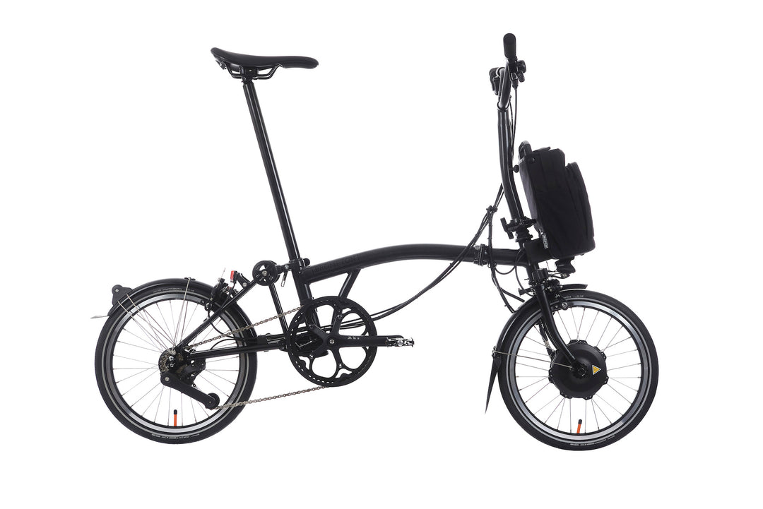 Brompton Electric P Line Urban - 4-Speed - Mid Handlebar - With Rack