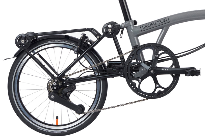 Brompton Electric P Line Urban - 4-Speed - Mid Handlebar - With Rack