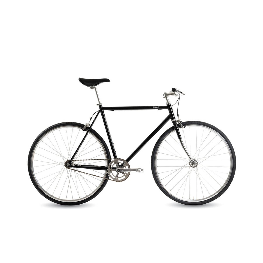 Lochside Riser Bar Single Speed City Bike in Colour Black
