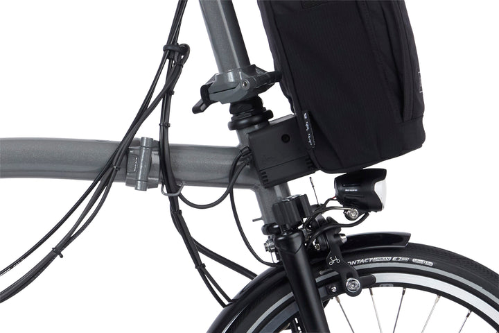 Brompton Electric P Line Urban - 4-Speed - Mid Handlebar - With Rack
