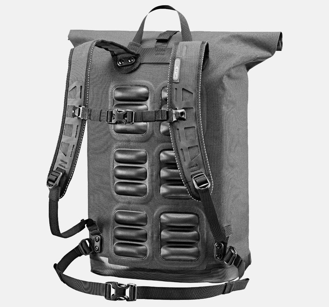 Ortlieb Commuter Daypack Urban in Colour Pepper Grey Showing Rear View of Back Padding