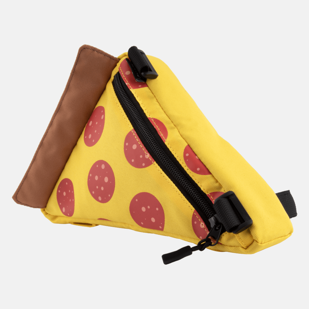 SNACK Bike Frame Bag in Pizza Design Side View