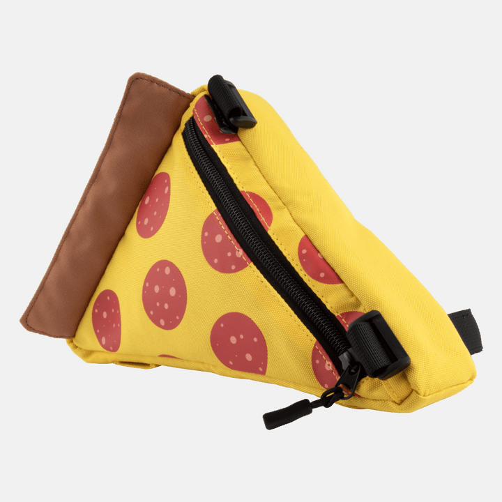 SNACK Bike Frame Bag in Pizza Design Side View