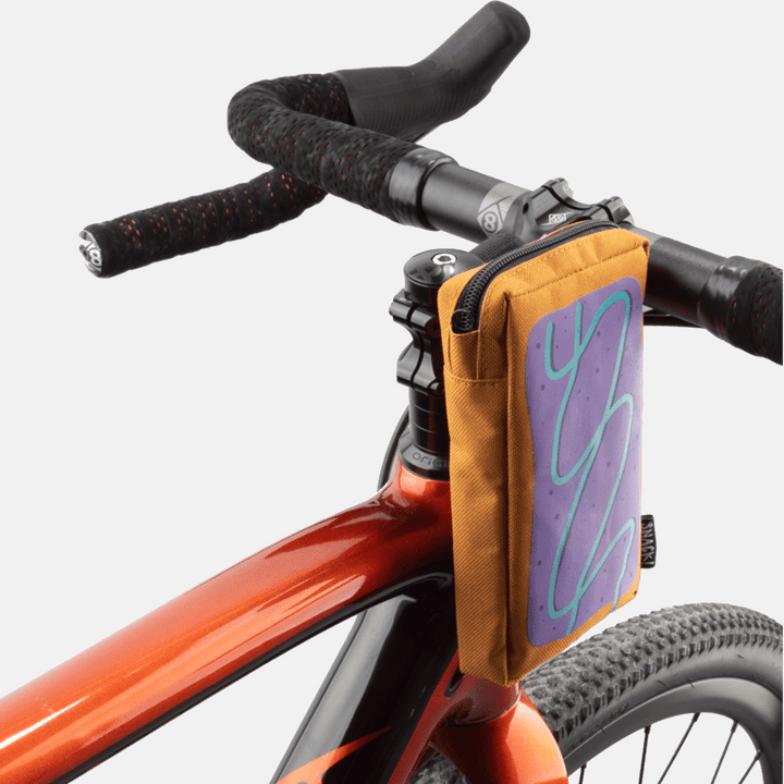 SNACK Bike Bag in Pop Tart Design Attached to Bike Stem