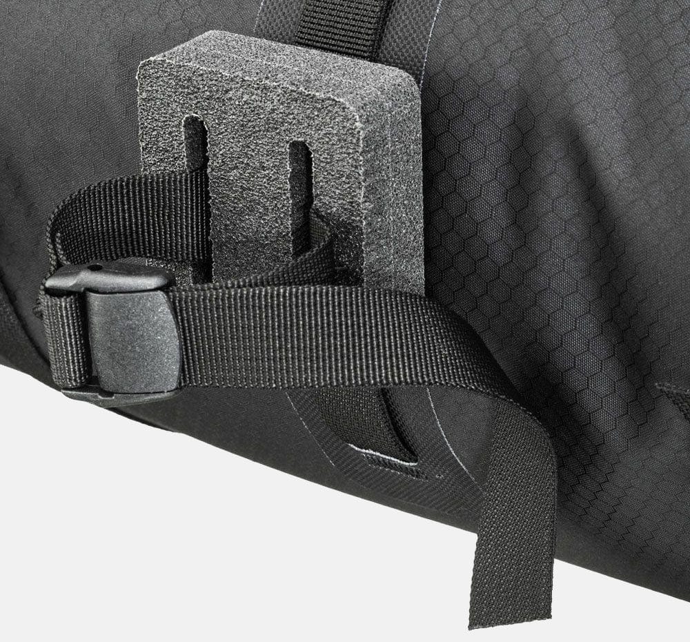 Close Up of Ortlieb Handlebar Bag Handlebar Attachment in Colour Black