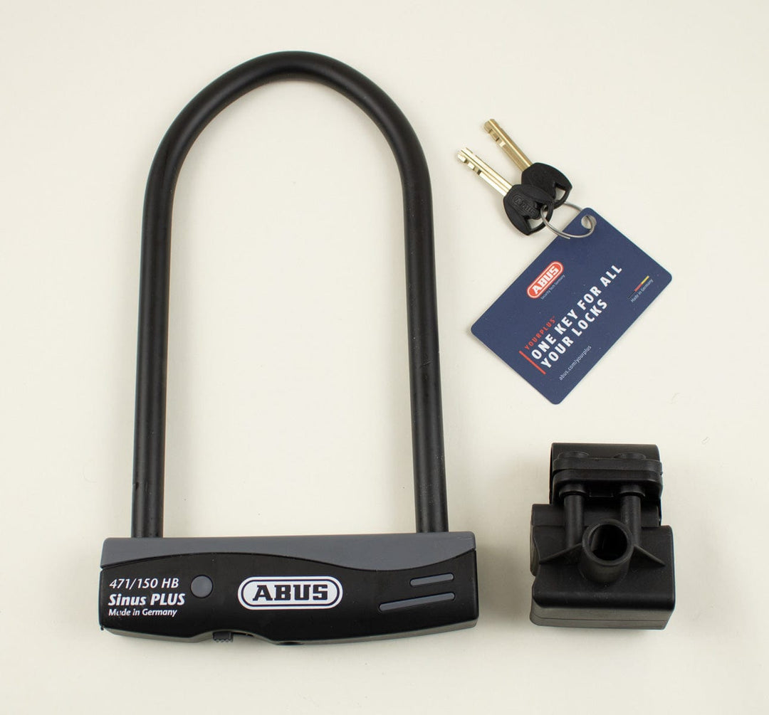 Abus Sinus Plus 471 High Security U-Lock with Bike Bracket (4415364399155)