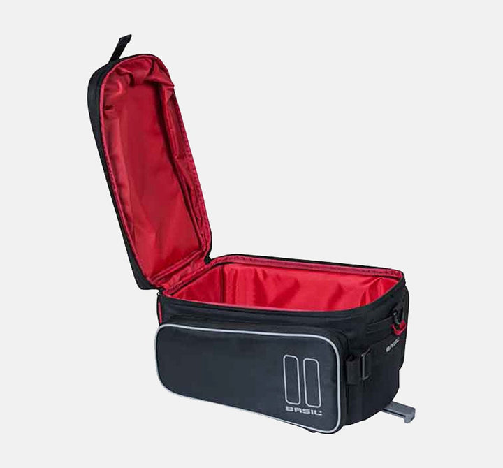 Basil Sport Design TrunkBag MIK Adapter in Black - Open