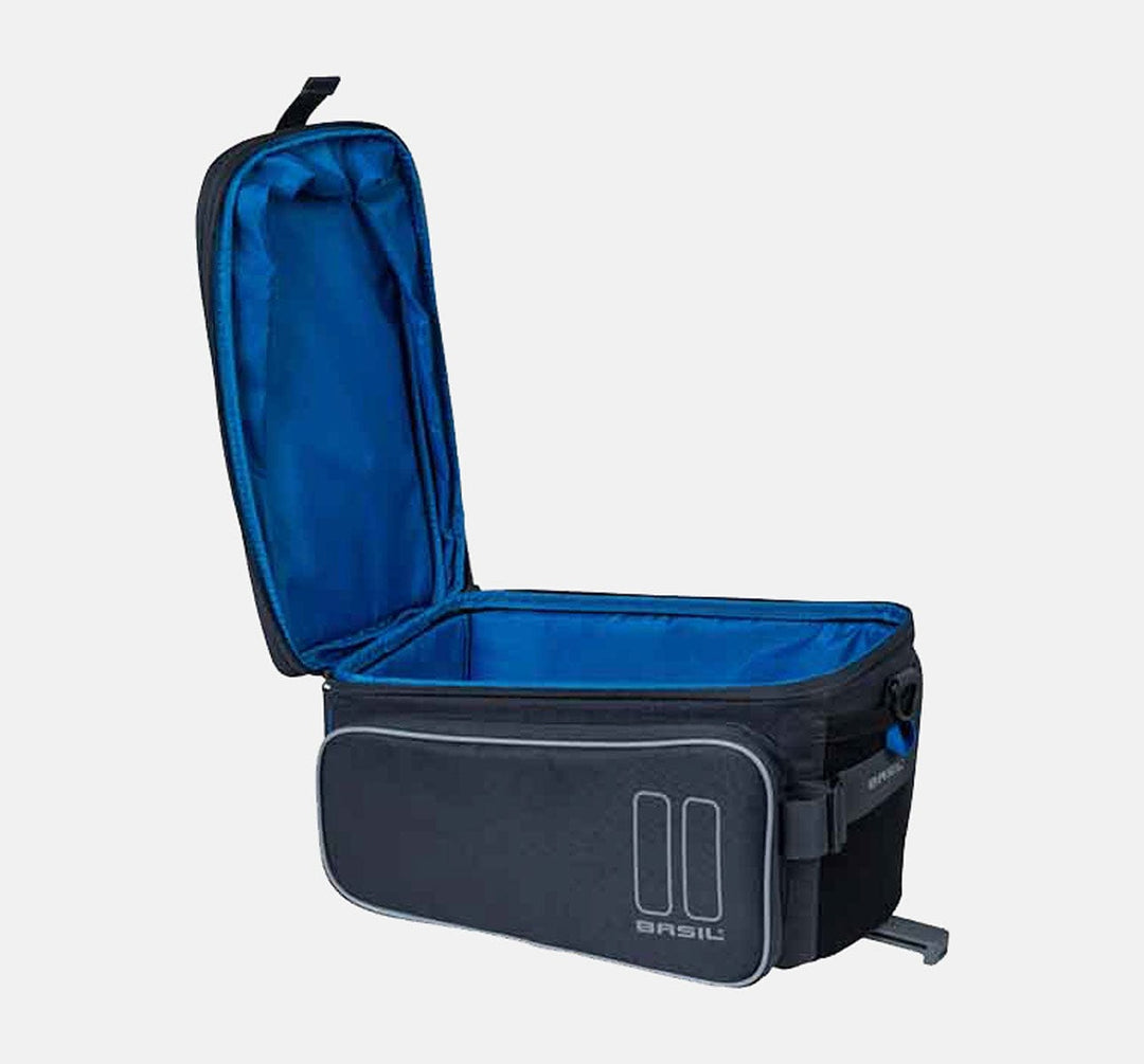 Basil Sport Design TrunkBag MIK Adapter in Graphite - Open