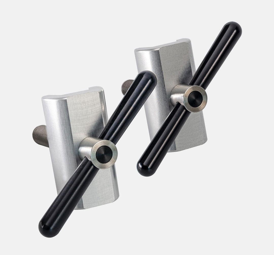 Brompfication Hinge Clamp Set with Clear Titanium Plates and Black Levers (4632337383475)