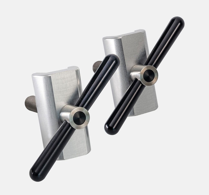 Brompfication Hinge Clamp Set with Clear Titanium Plates and Black Levers (4632337383475)