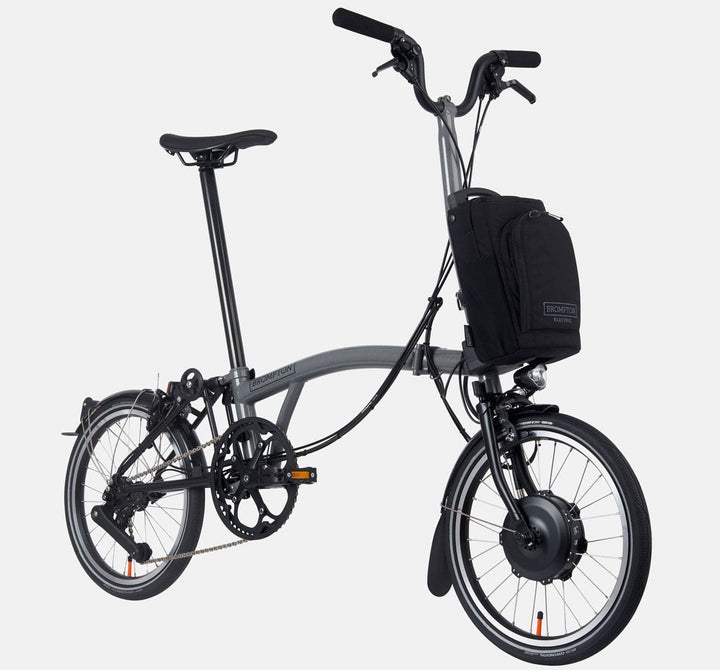 2023 Brompton Electric P Line Urban folding e-bike in Metallic Grey