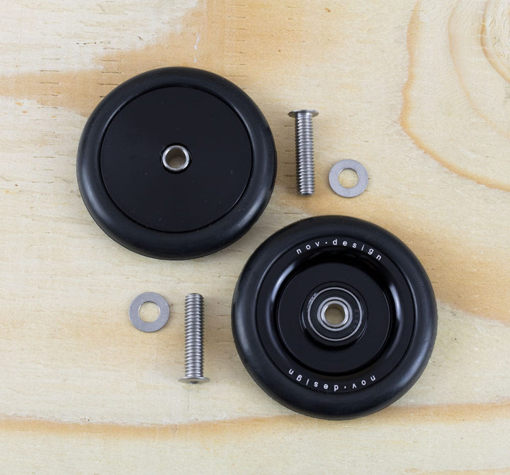 NOV Design Dual Sided Easy Wheels for Brompton in Black (1378533769267)