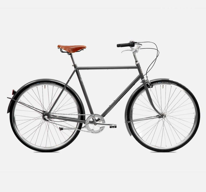 Pelago Bristol Vintage 3-Speed City Bike - Winter and All Season - Traffic Grey (6617633325107)