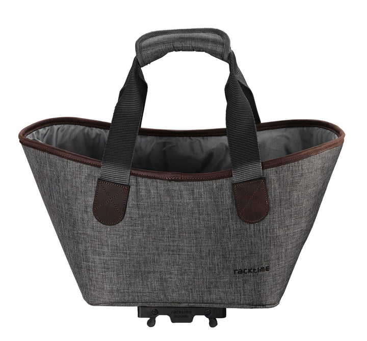 Racktime Agentha Bicycle Pannier Tote in Dust Grey (1666258141235)